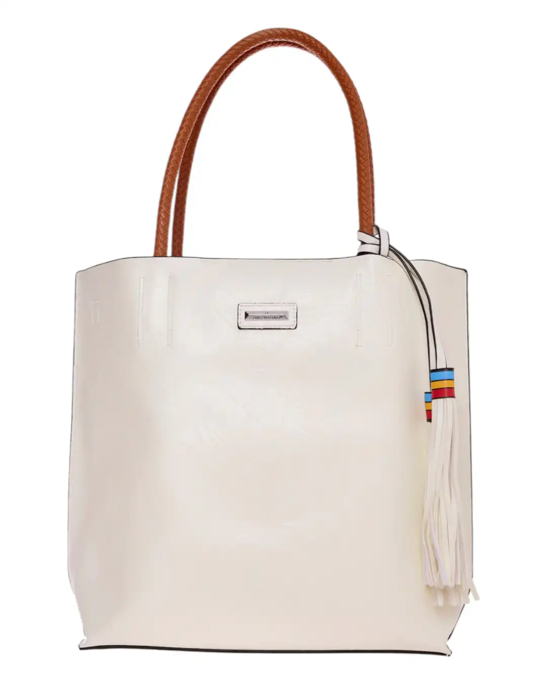 Τσάντα ώμου με νεσεσέρ – KX8061 – Ασπρο