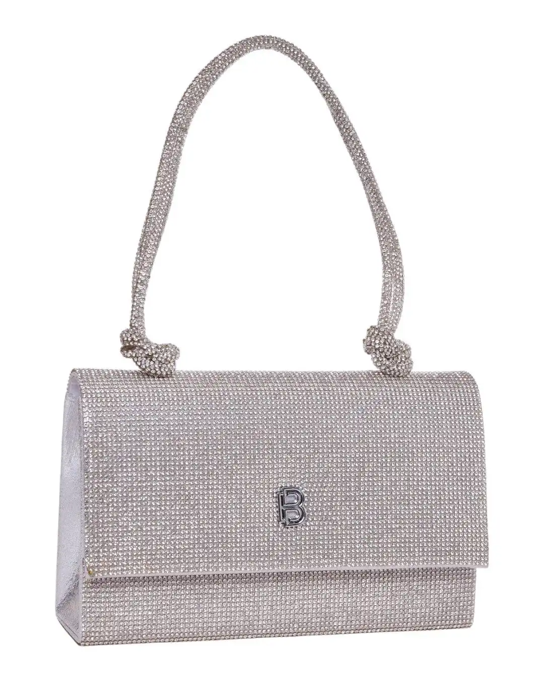 Τσάντα φάκελος clutch CK-6068 - Ασημί