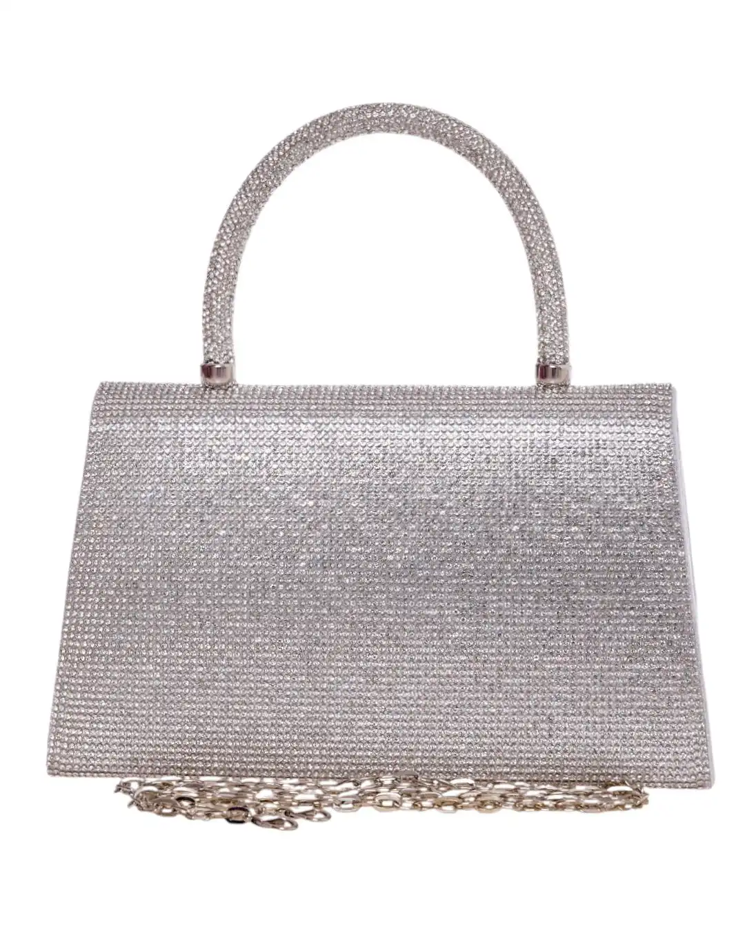 Τσάντα φάκελος clutch CK-6069 - Ασημί