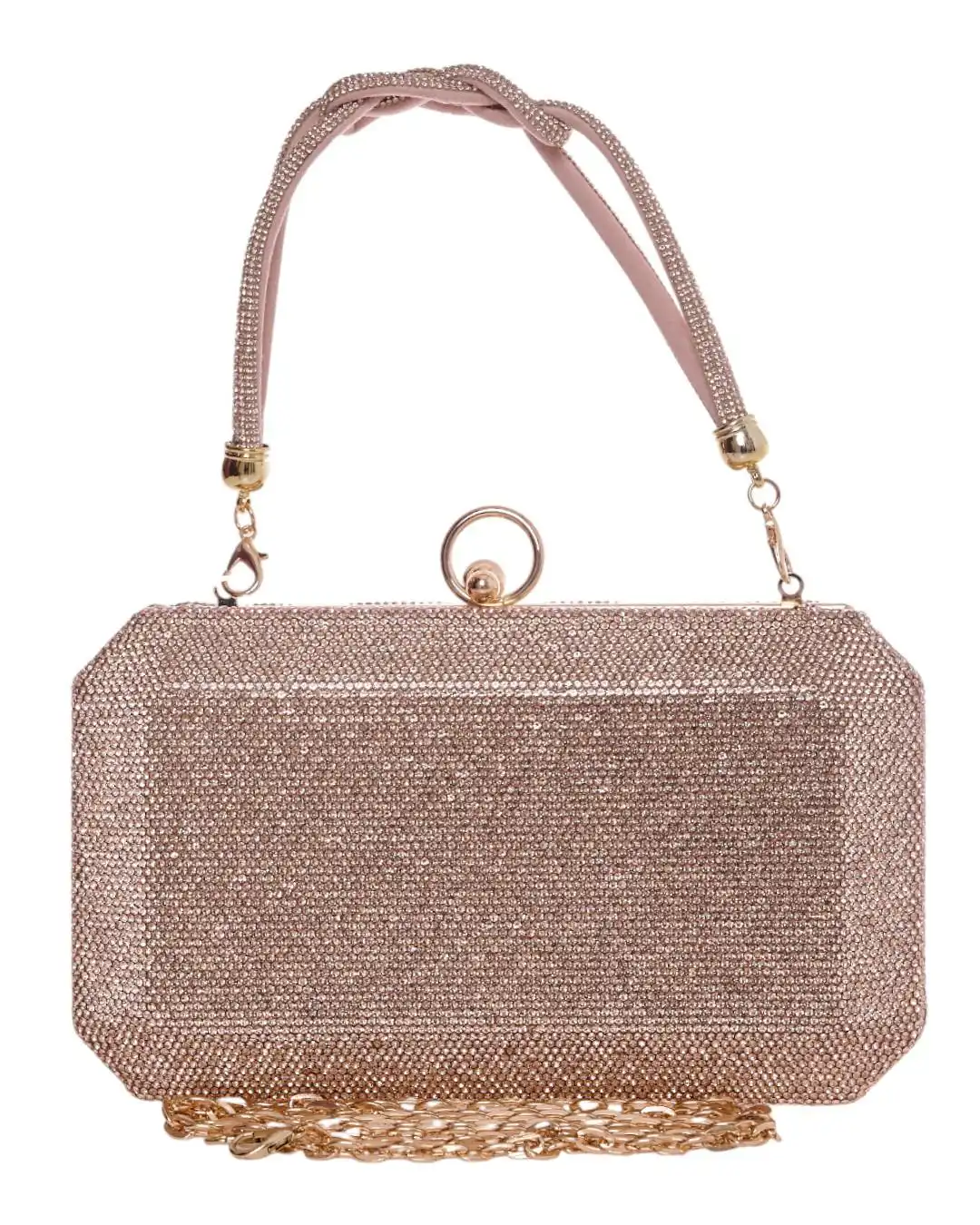 Τσάντα φάκελος clutch CK-6070 - Σαμπανιζέ