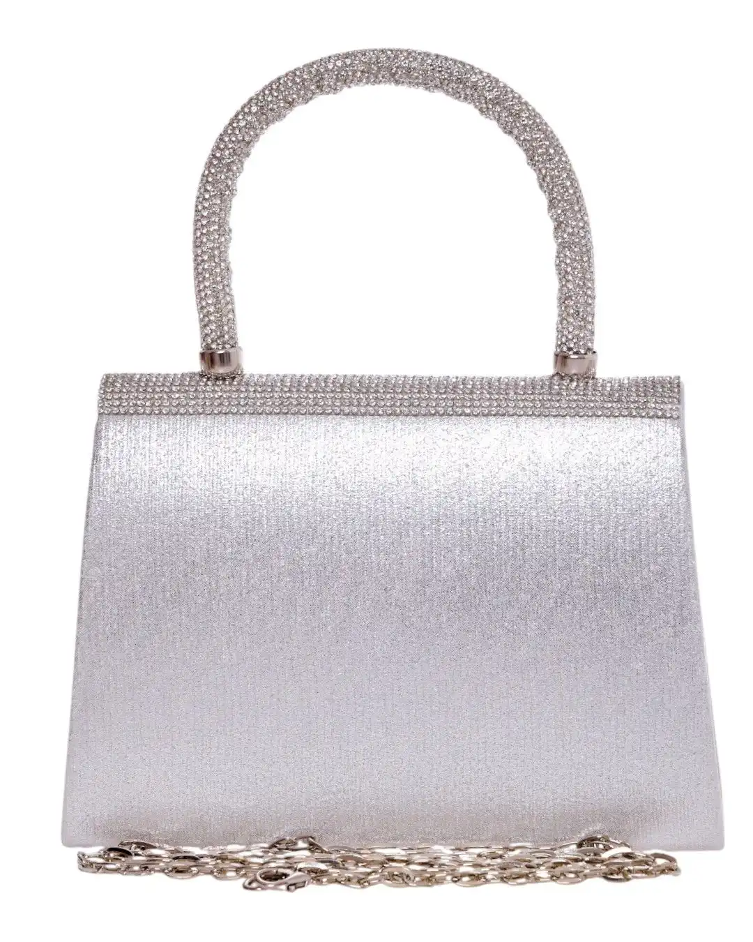 Τσάντα φάκελος clutch CK-6065 - Ασημί