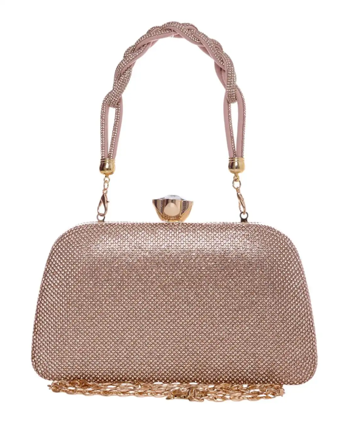 Τσάντα φάκελος clutch CK-6072 - Σαμπανιζέ