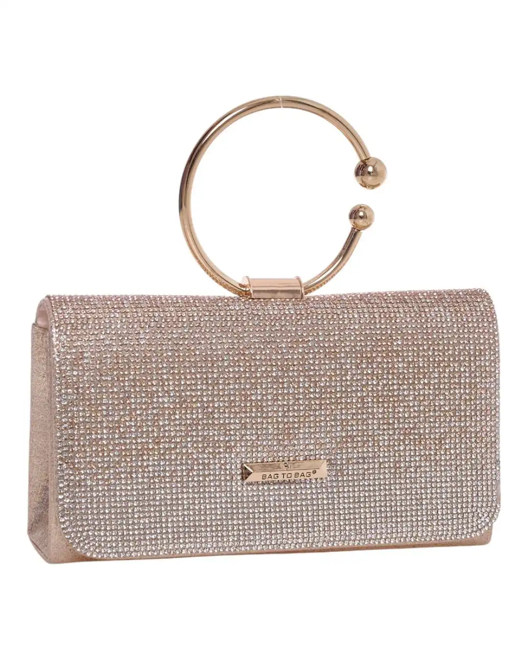 Τσάντα φάκελος clutch CK-6067 - Σαμπανιζέ