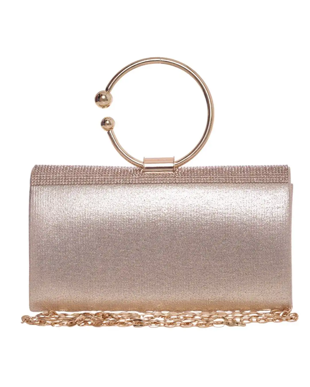 Τσάντα φάκελος clutch CK-6067 - Σαμπανιζέ