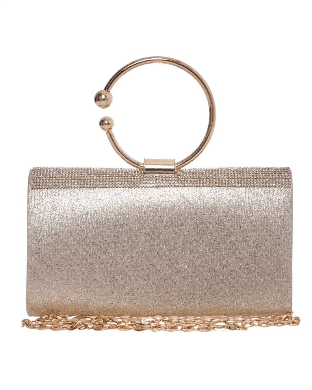 Τσάντα φάκελος clutch CK-6067 - Χρυσό