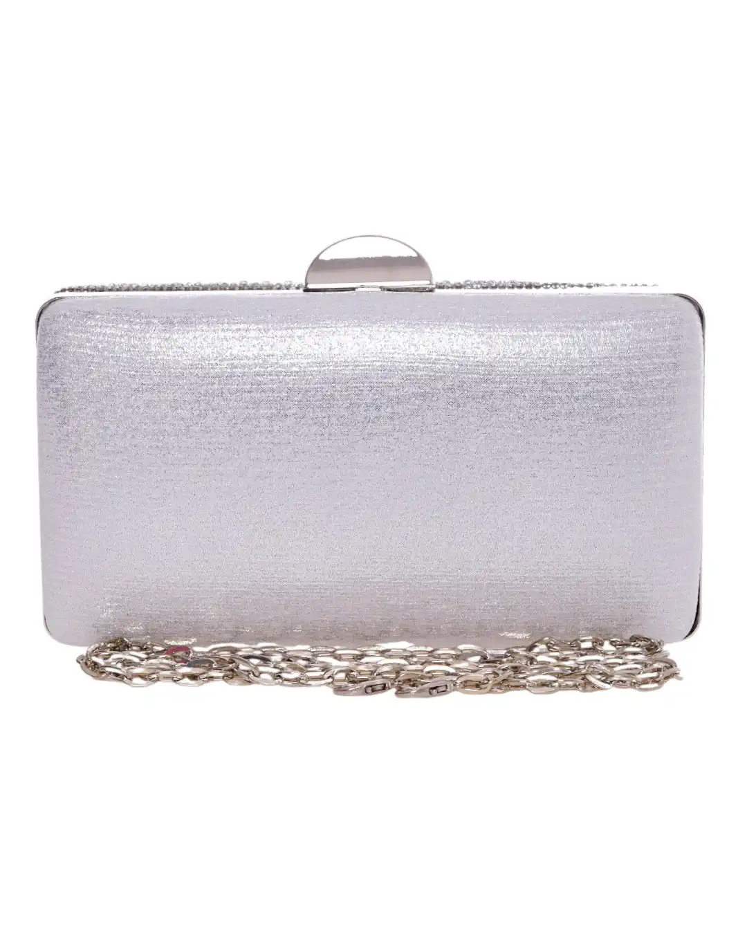 Τσάντα φάκελος clutch CK-6060 - Ασημί