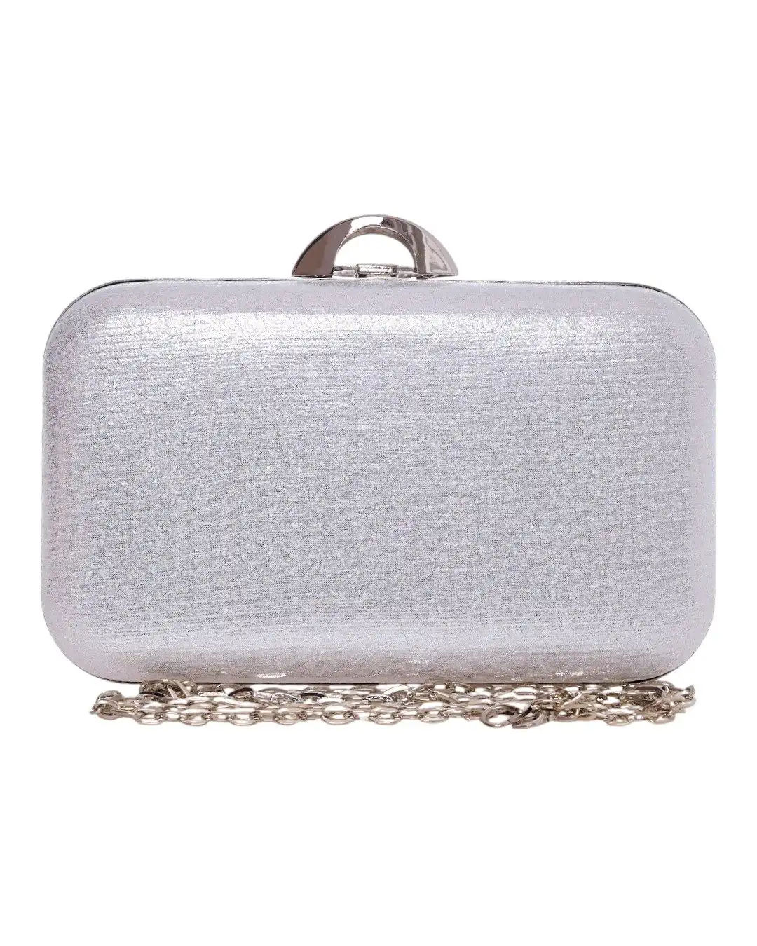 Τσάντα φάκελος clutch CK-6059 - Ασημί