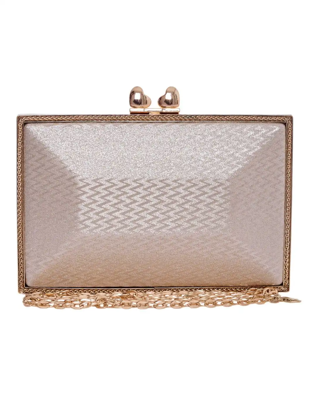 Τσάντα φάκελος clutch CK-6053 - Χρυσό