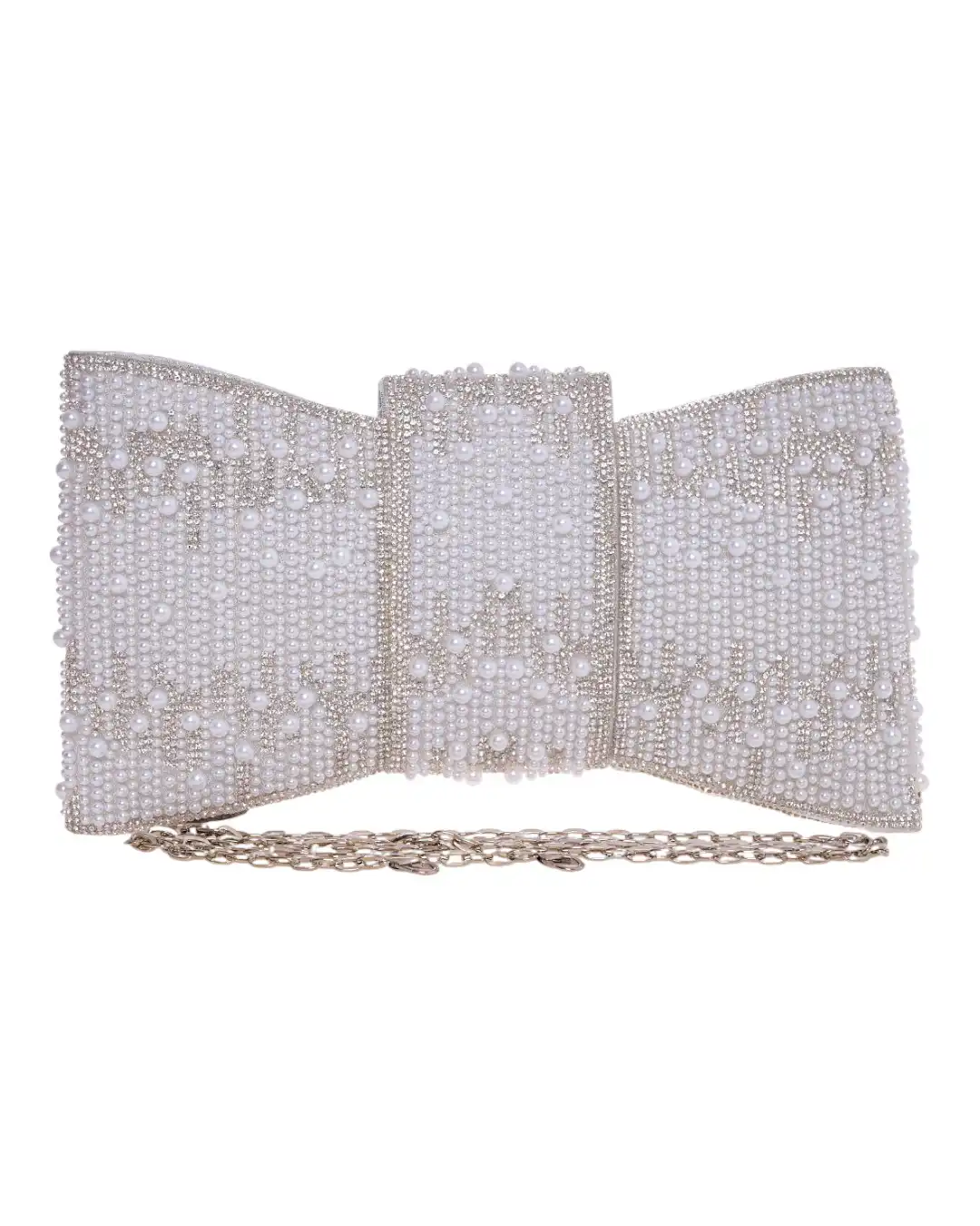 Τσάντα φάκελος clutch CK-6061 - Ασημί