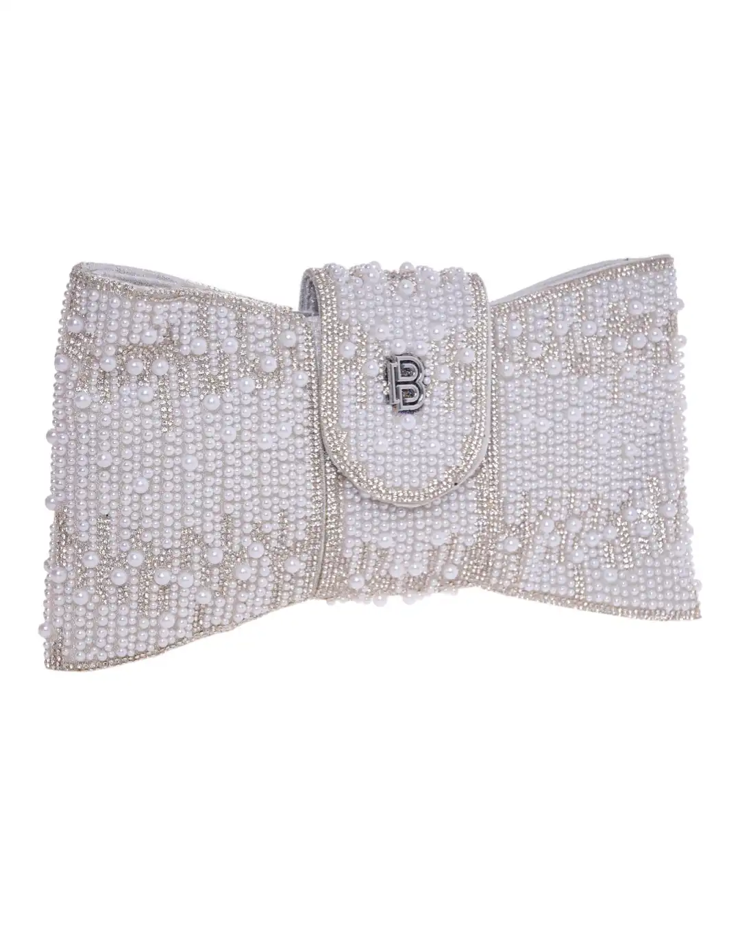 Τσάντα φάκελος clutch CK-6061 - Ασημί