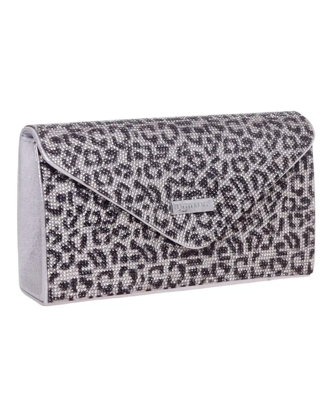 Τσάντα φάκελος clutch MD2511 - Ασημί