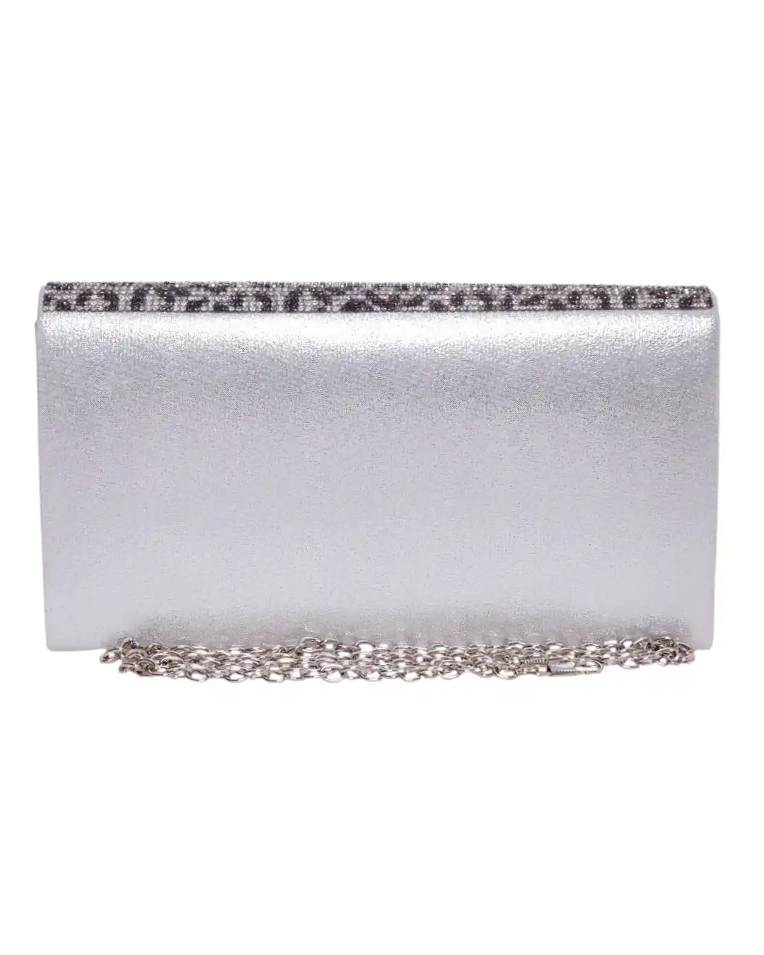 Τσάντα φάκελος clutch MD2511 - Ασημί