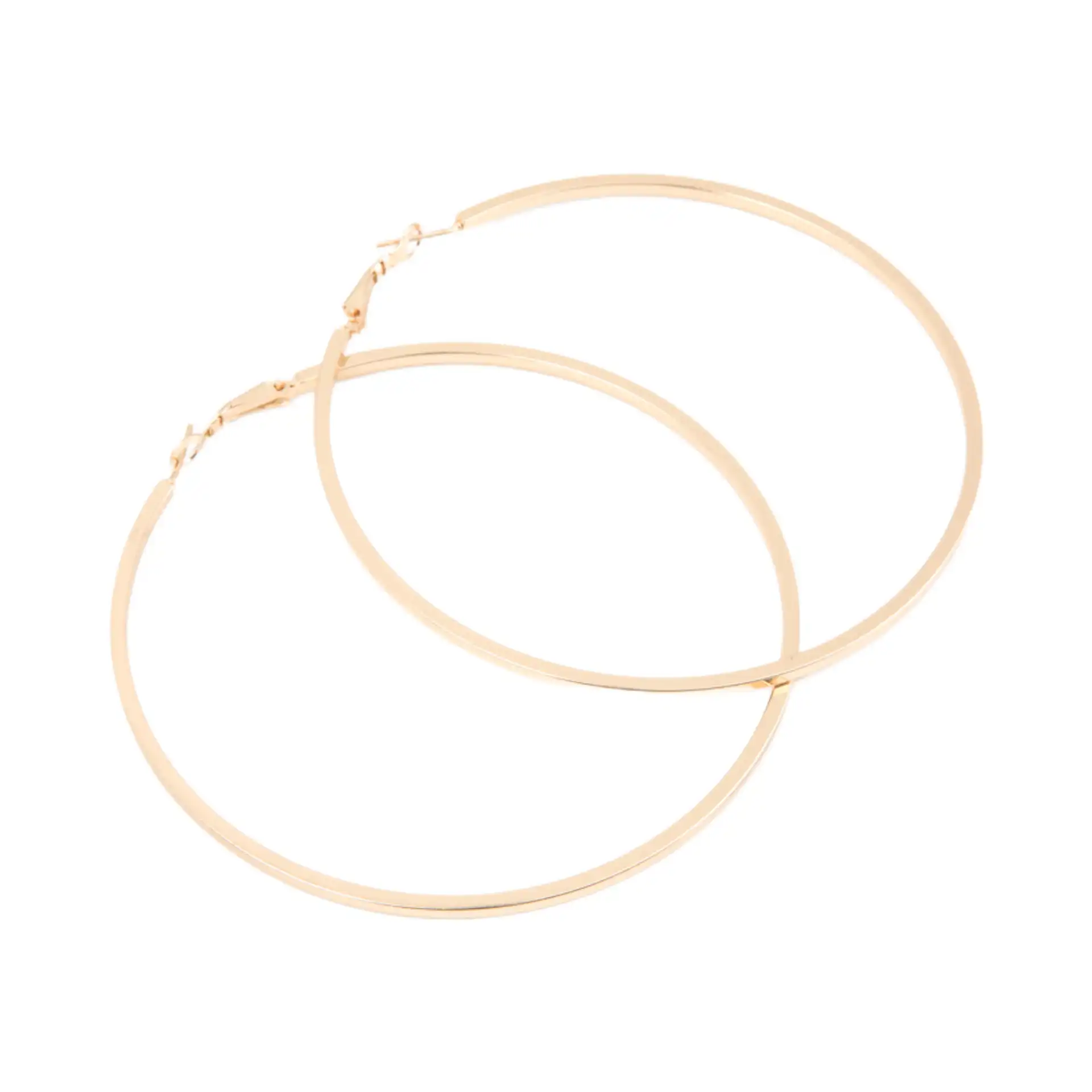 Σκουλαρίκι Κρίκος χρυσός 80 mm Σκουλαρίκι Κρίκος χρυσός 80 mm