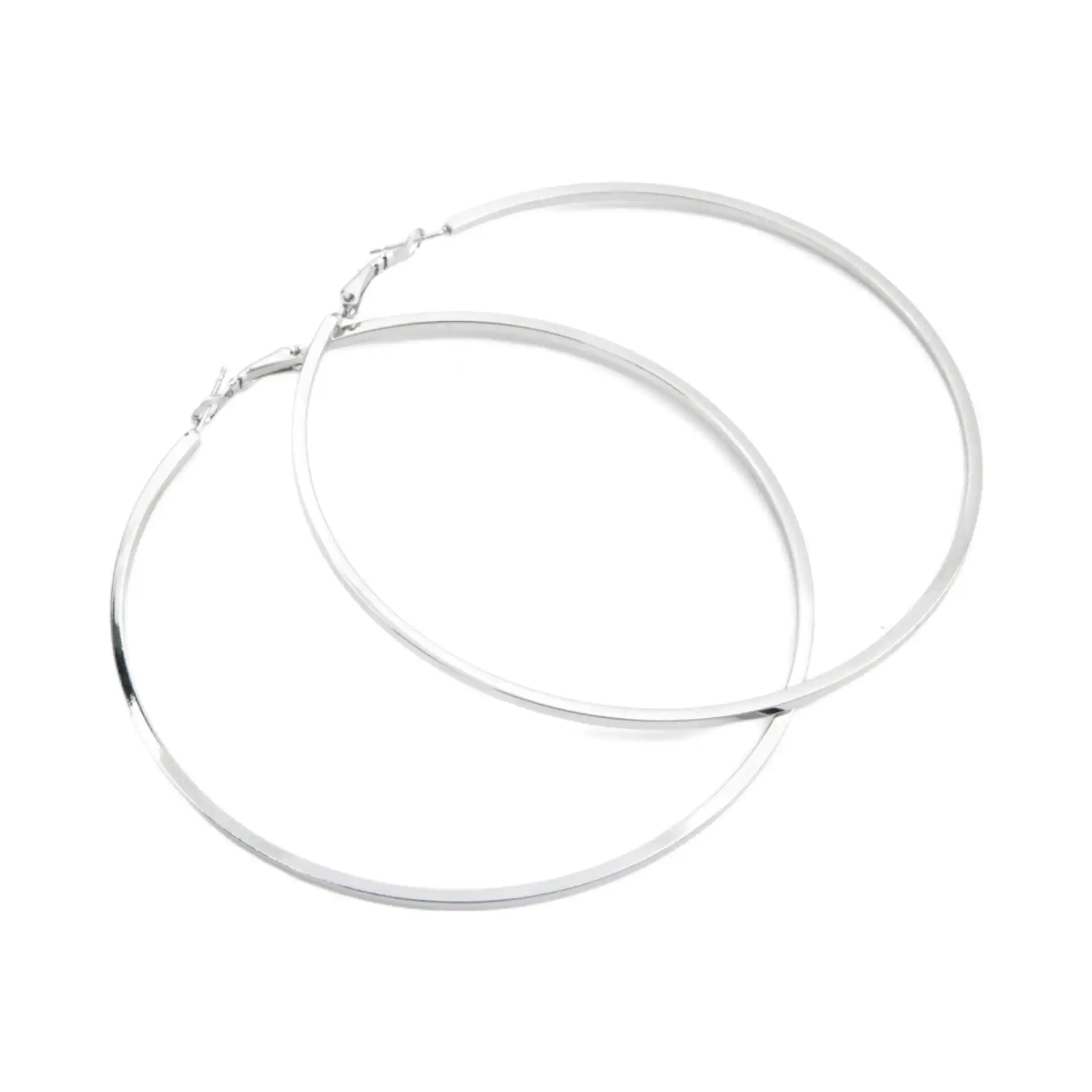 Σκουλαρίκι Κρίκος ασημί 90 mm Σκουλαρίκι Κρίκος ασημί 90 mm