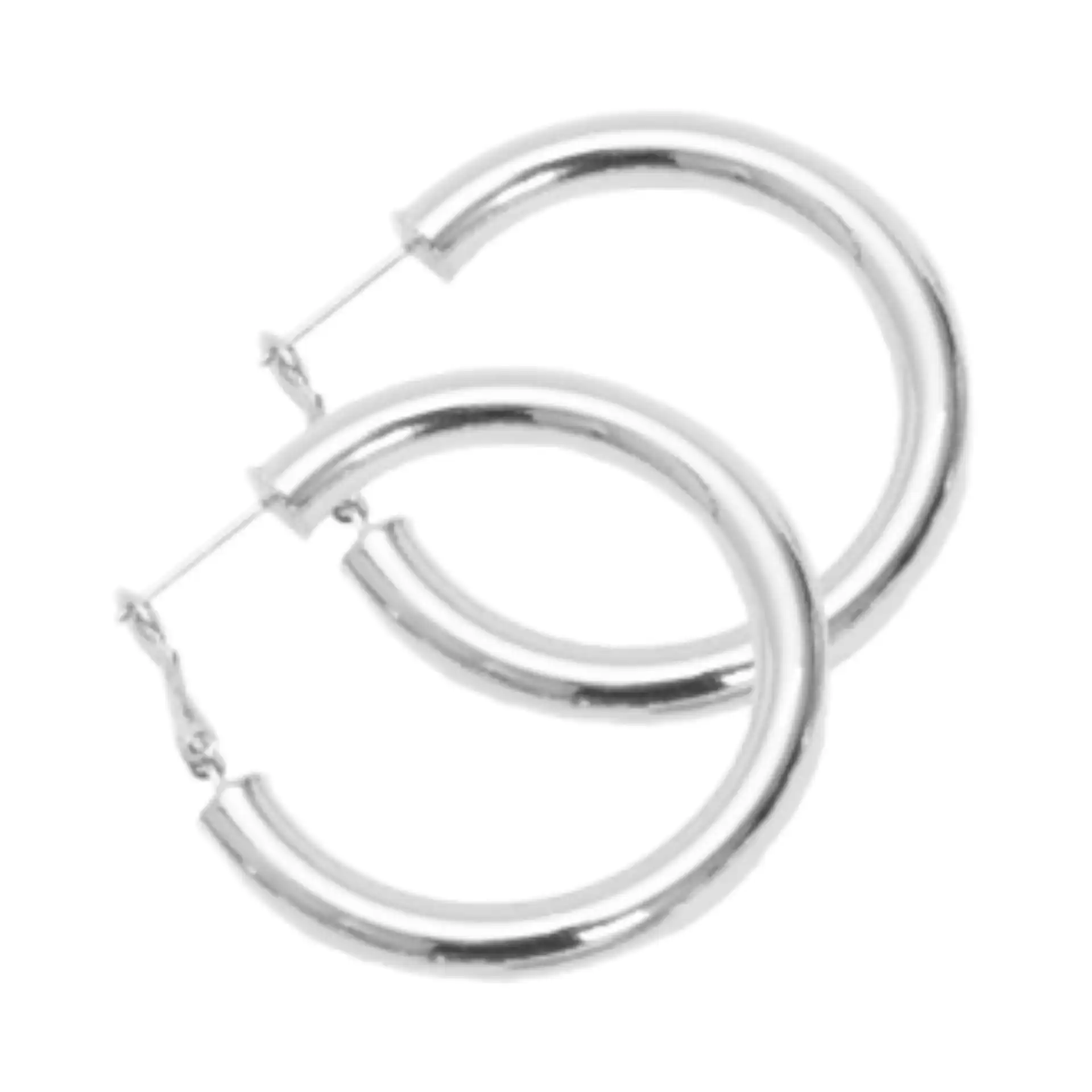 Σκουλαρίκι Κρίκος ασημί 40 mm Σκουλαρίκι Κρίκος ασημί 40 mm