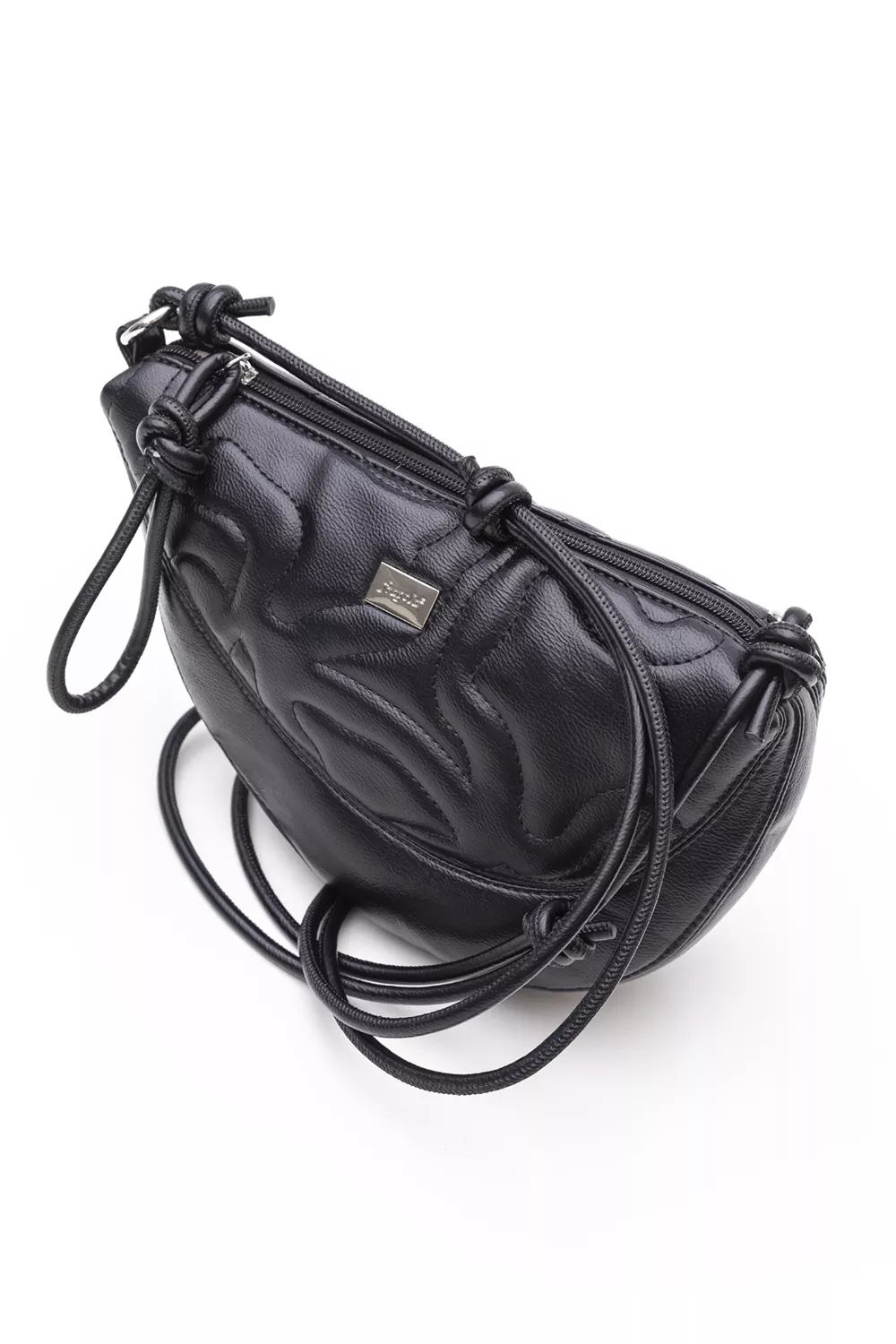 Τσάντα ώμου και χειρός μαλακή με ιδιαίτερη γραμμή με puffy γαζιά.