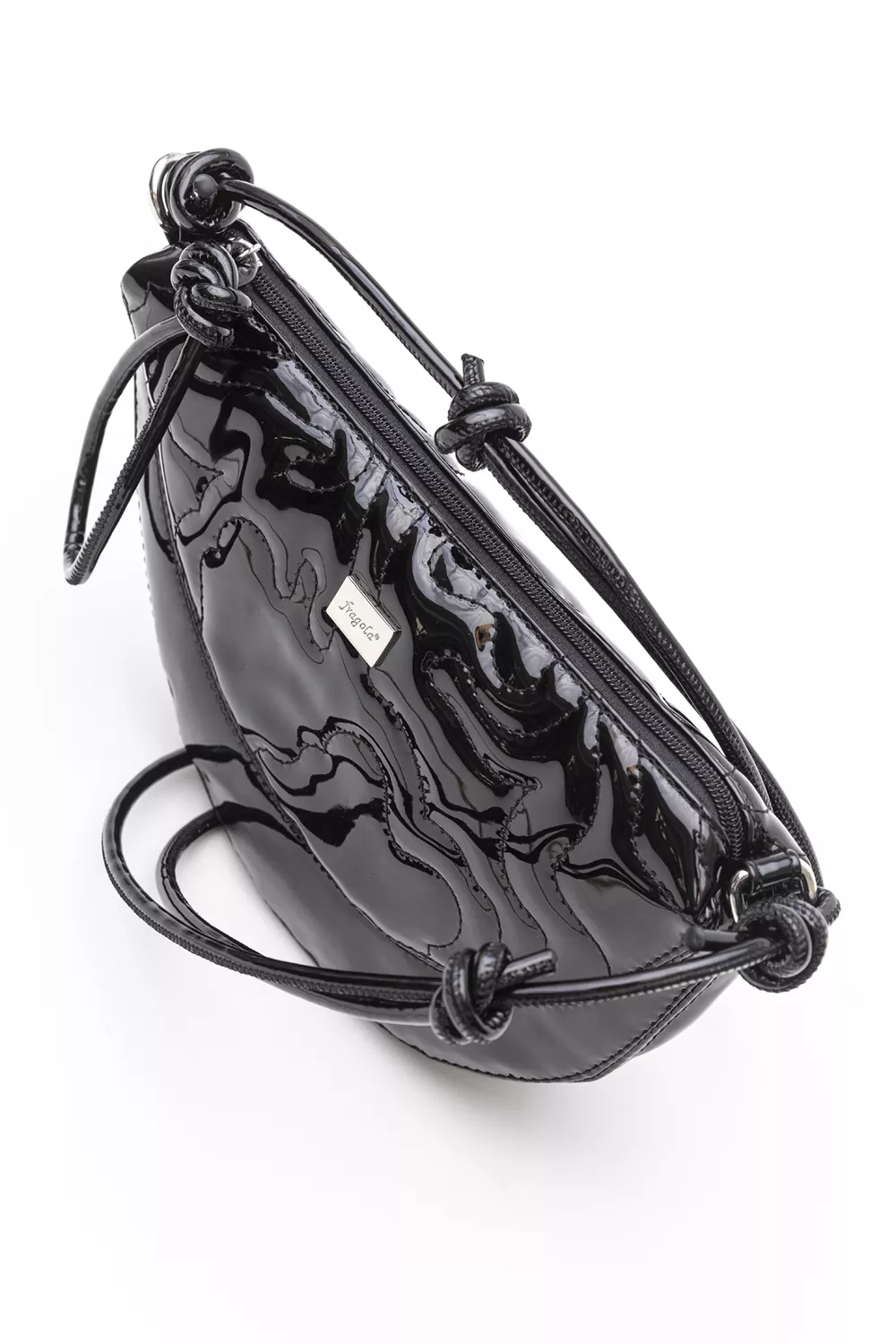 Τσάντα ώμου και χειρός μαλακή με ιδιαίτερη γραμμή με puffy γαζιά.