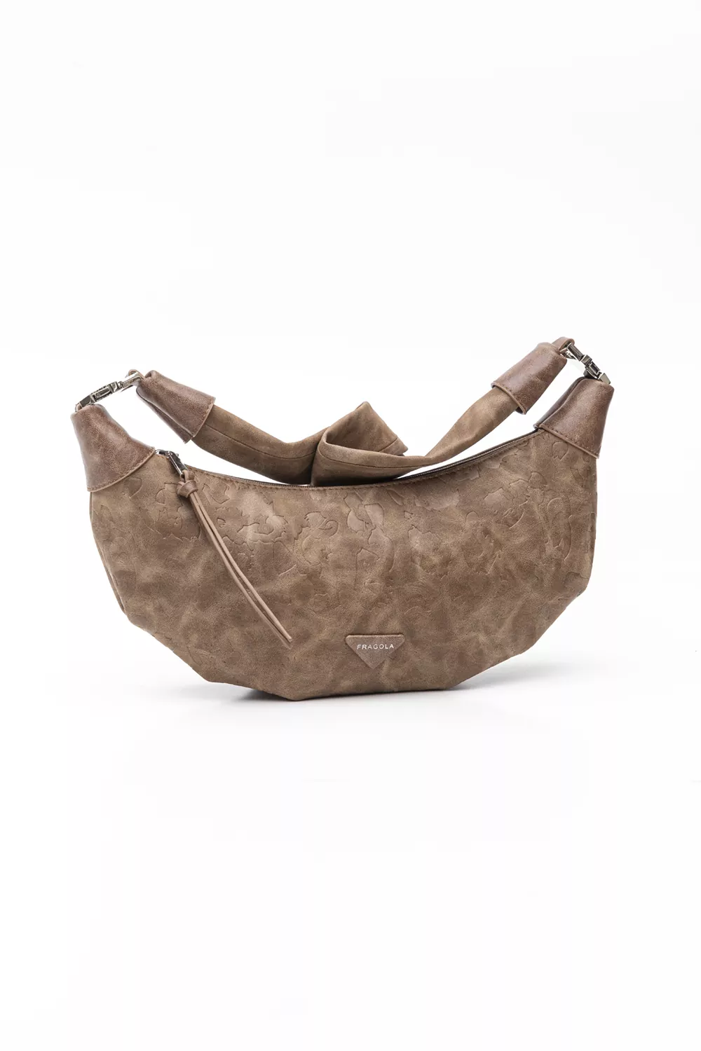 Χιαστί τσάντα croissant με print