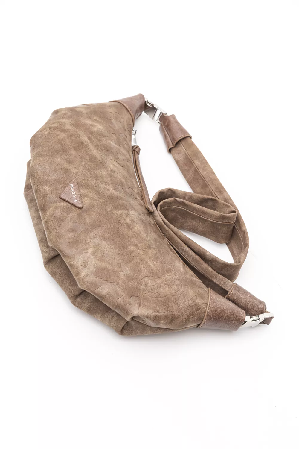 Χιαστί τσάντα croissant με print