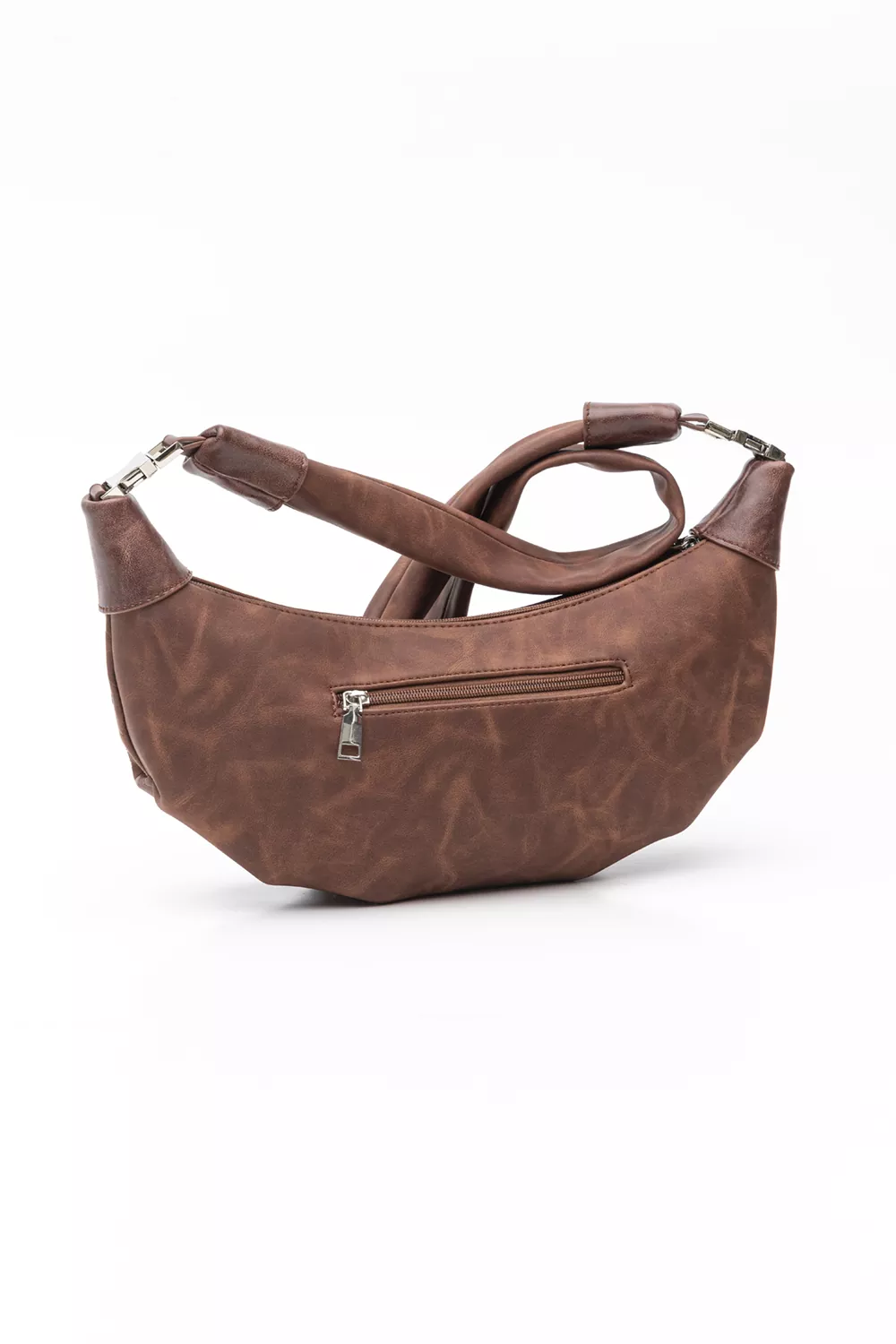 Χιαστί τσάντα croissant με print