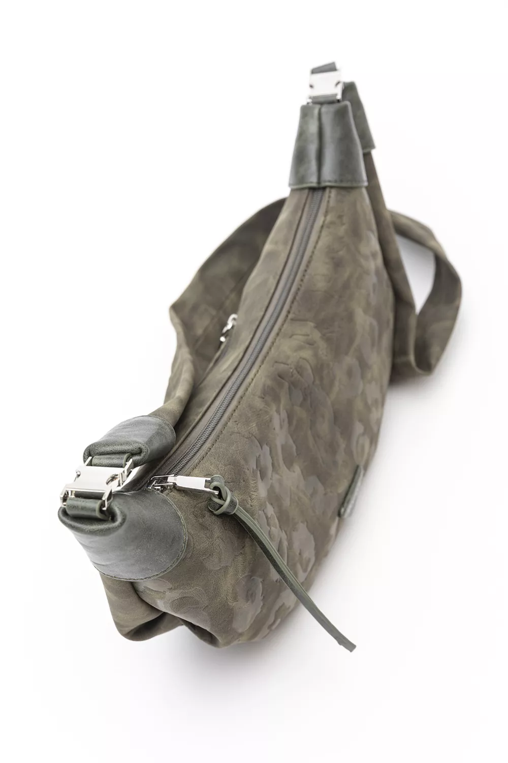 Χιαστί τσάντα croissant με print