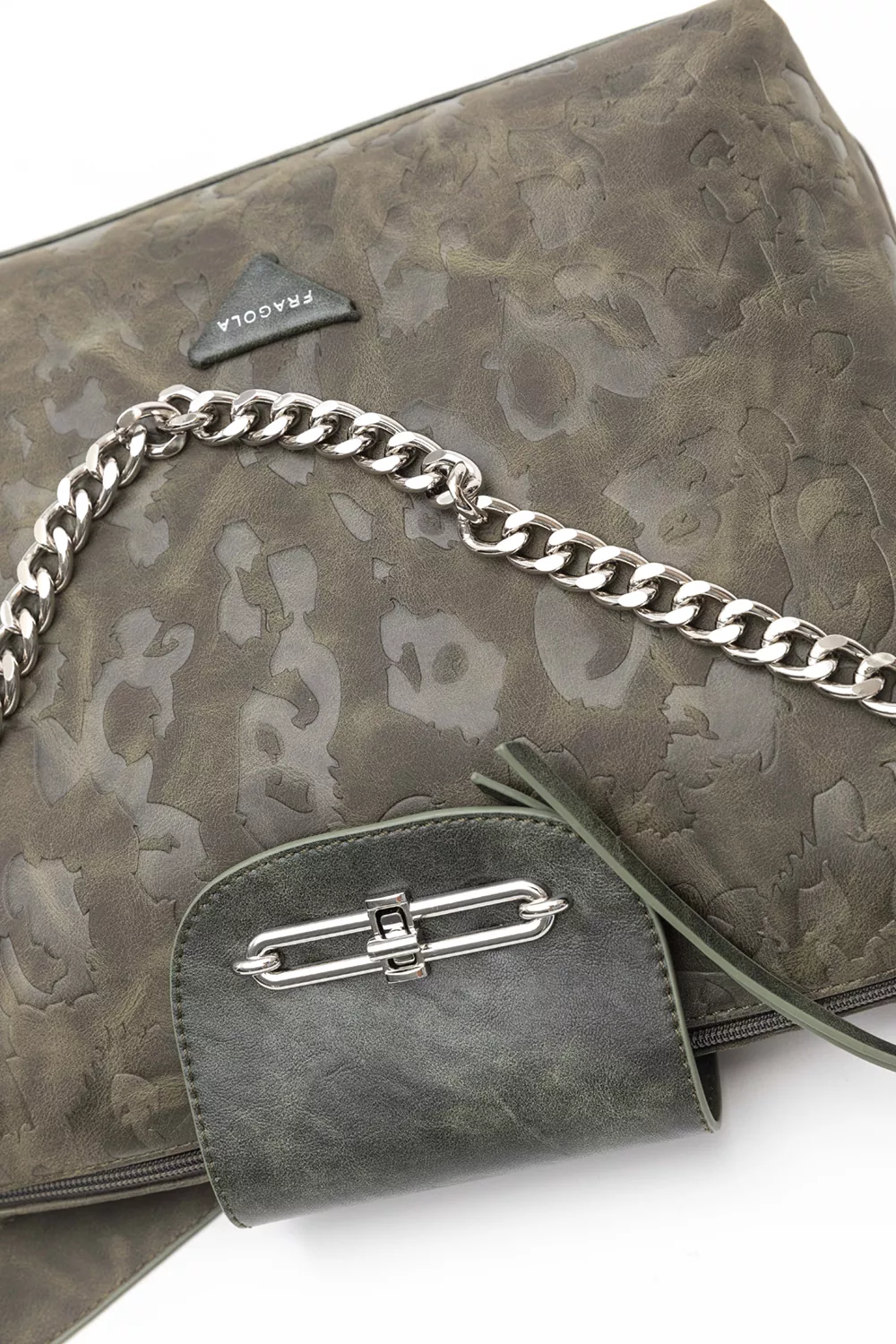 Πολυμορφική τσάντα μεσαίου μεγέθους με print