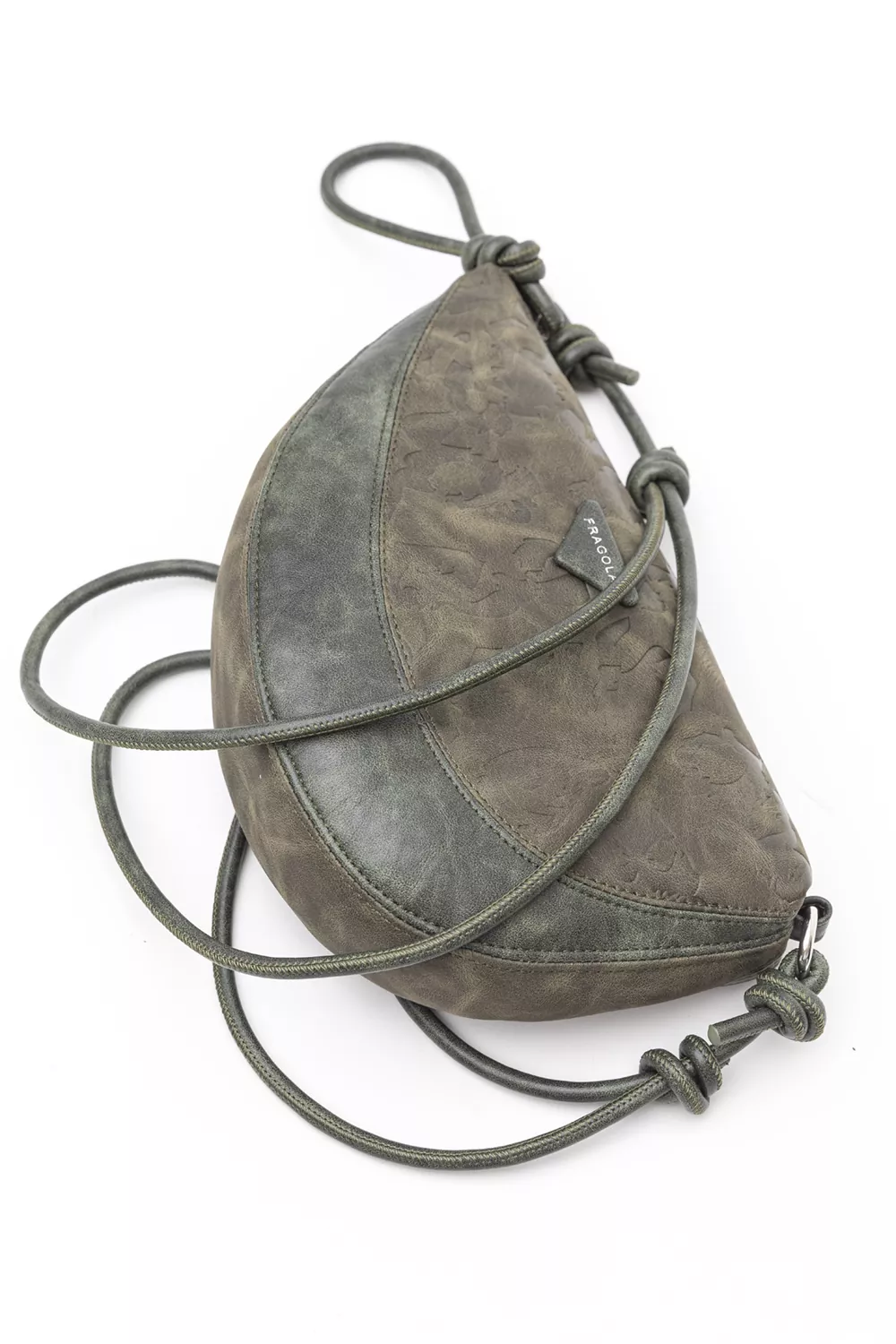 Τσάντα ώμου και χειρός με ιδιαίτερη γραμμή με print