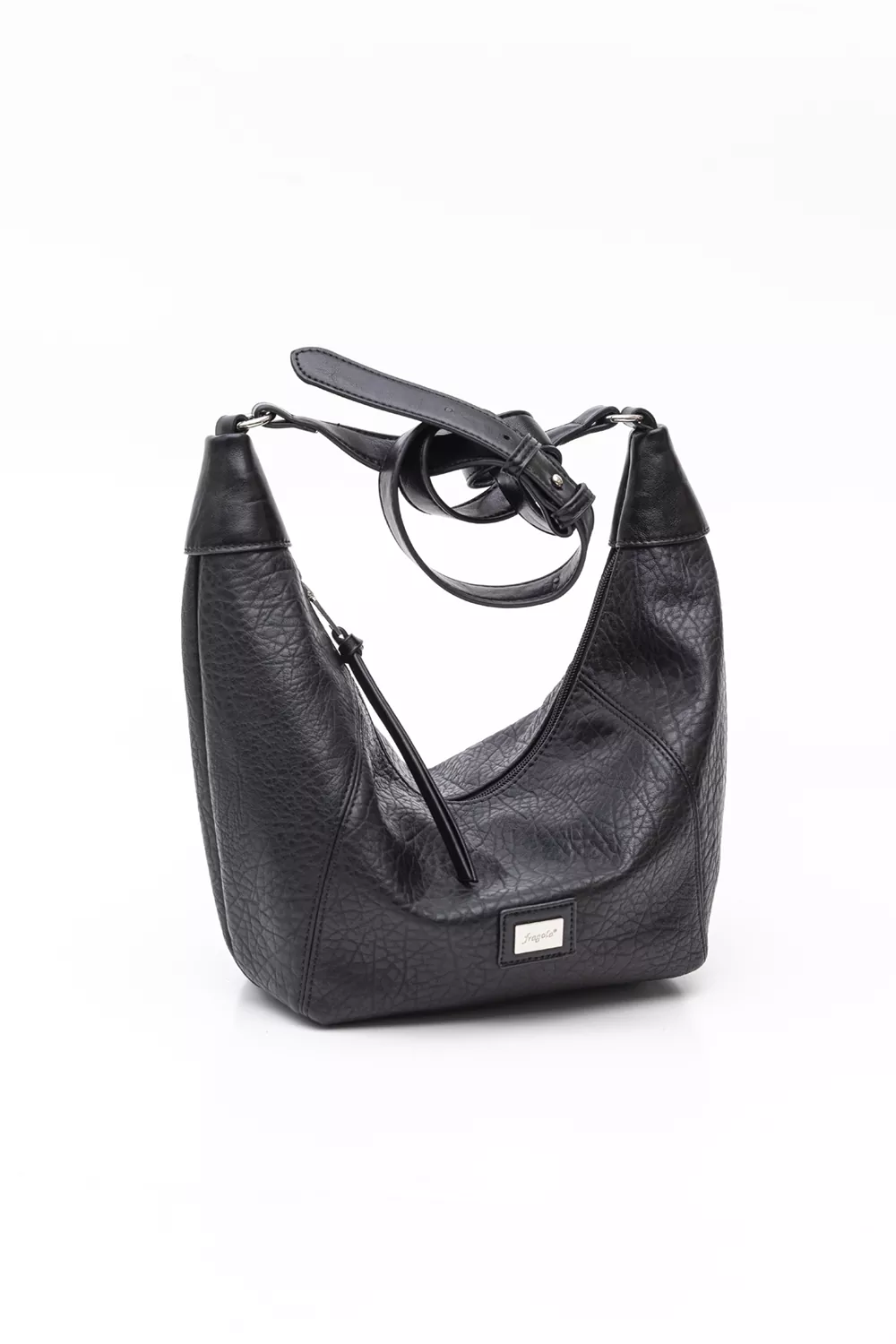 Τσάντα μεσαίου μεγέθους ώμου και χιαστί με ανάγλυφη υφή