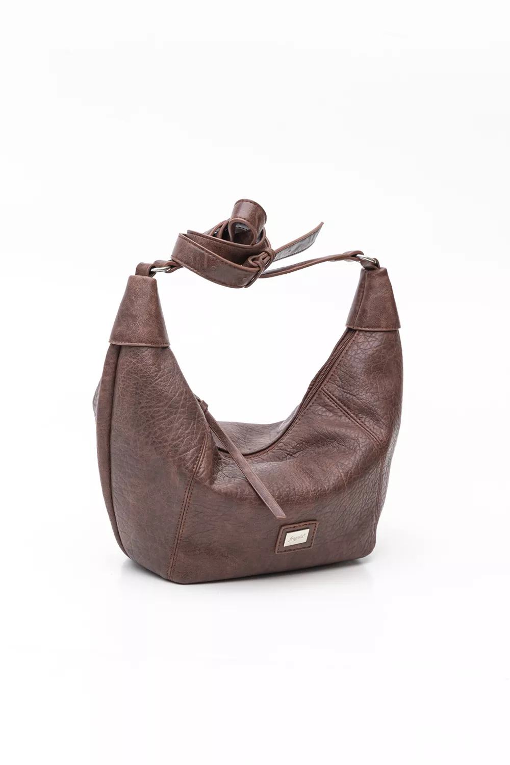 Τσάντα μεσαίου μεγέθους ώμου και χιαστί με ανάγλυφη υφή