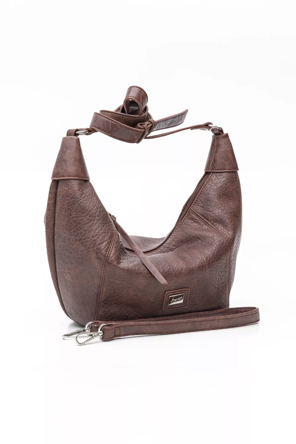 Τσάντα μεσαίου μεγέθους ώμου και χιαστί με ανάγλυφη υφή