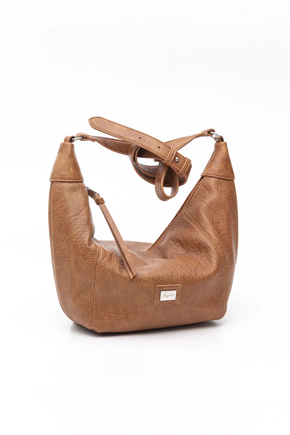 Τσάντα μεσαίου μεγέθους ώμου και χιαστί με ανάγλυφη υφή