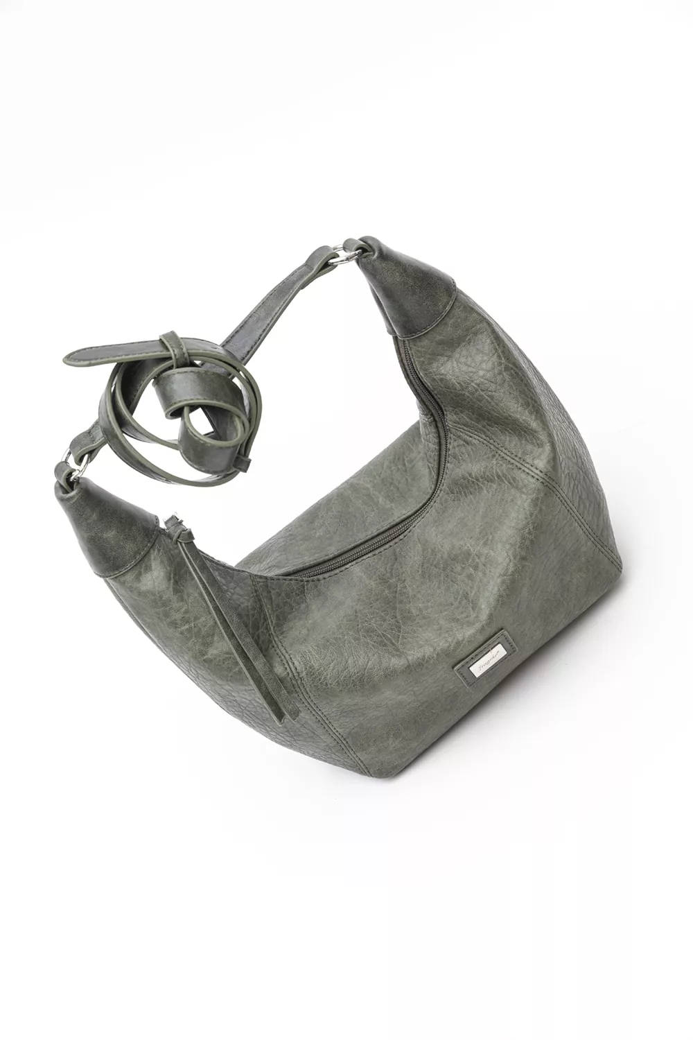 Τσάντα μεσαίου μεγέθους ώμου και χιαστί με ανάγλυφη υφή