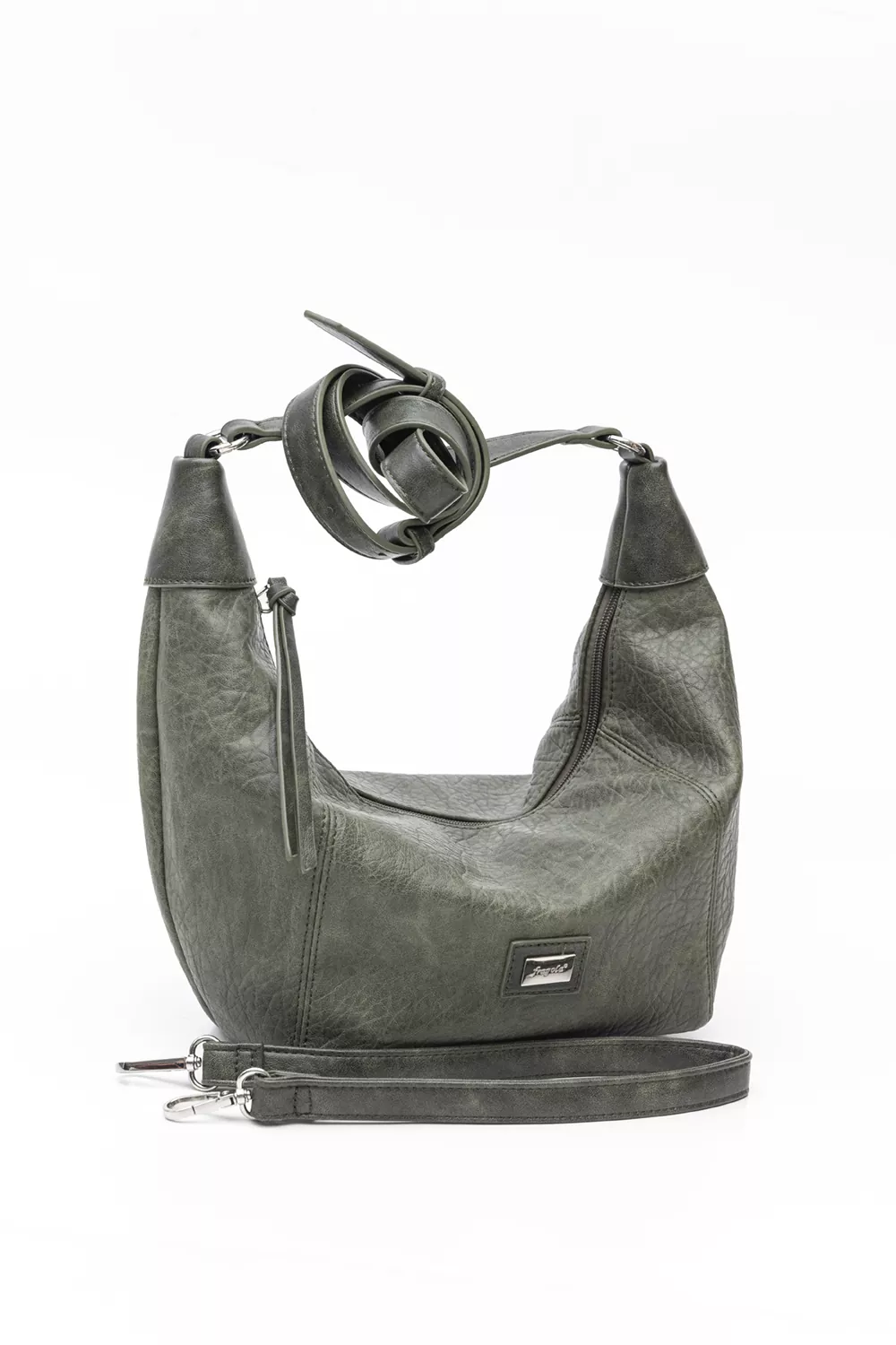 Τσάντα μεσαίου μεγέθους ώμου και χιαστί με ανάγλυφη υφή