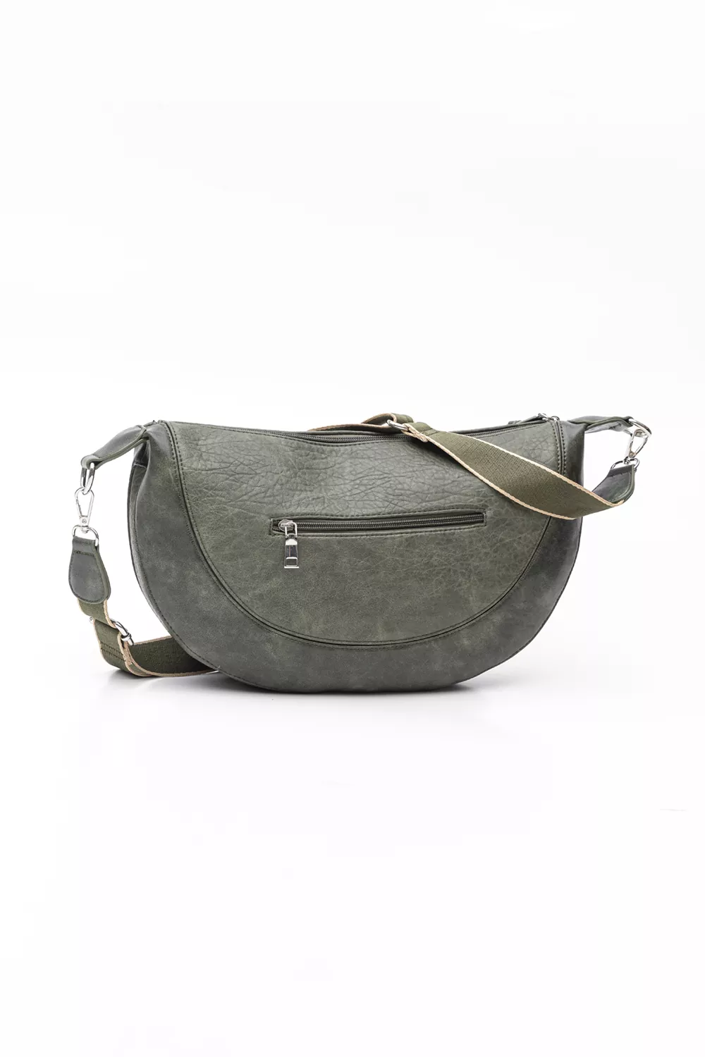 Μεγάλη χιαστί και crossbody τσάντα με ανάγλυφη υφή