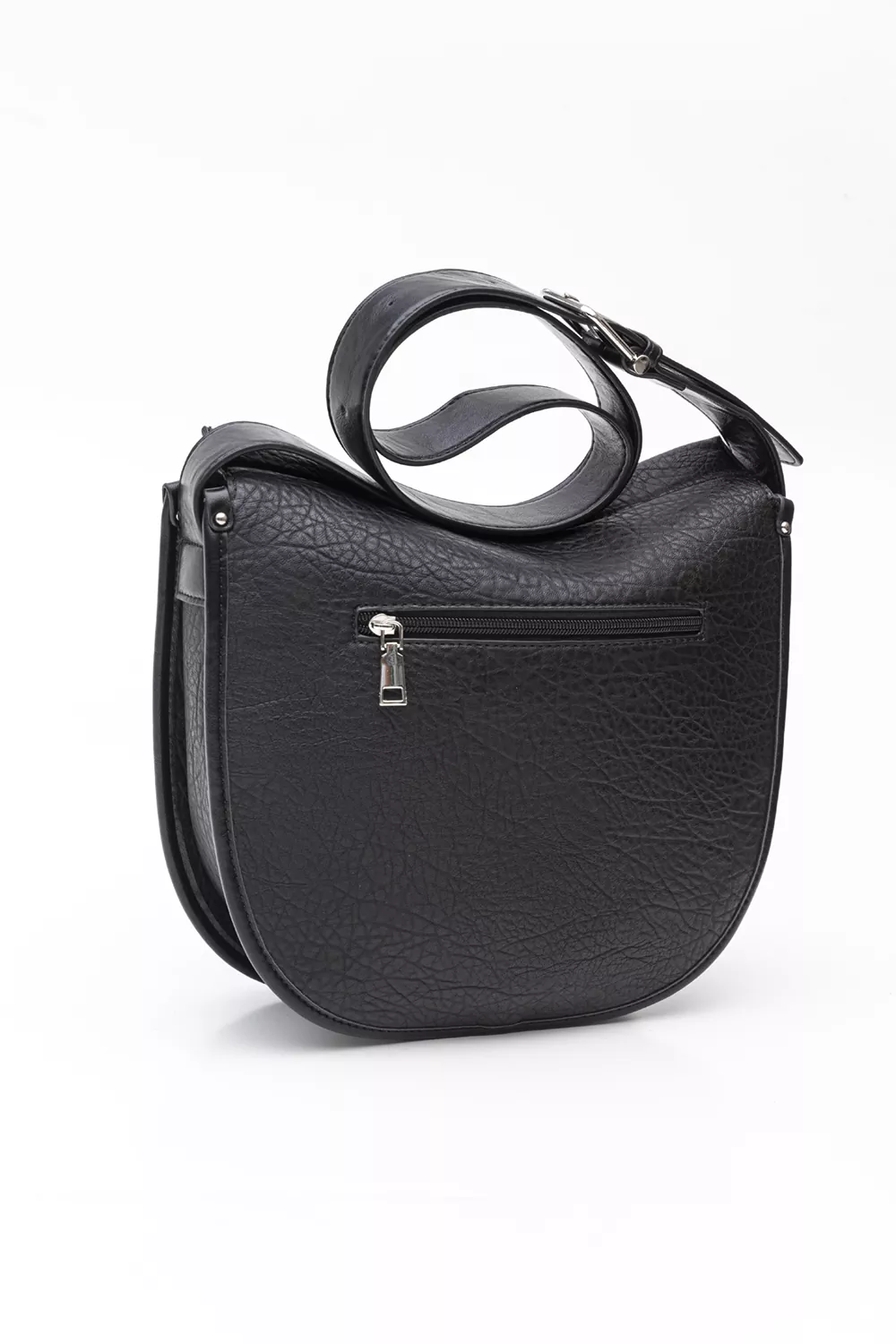 Μαλακή τσάντα ώμου με ανάγλυφη υφή