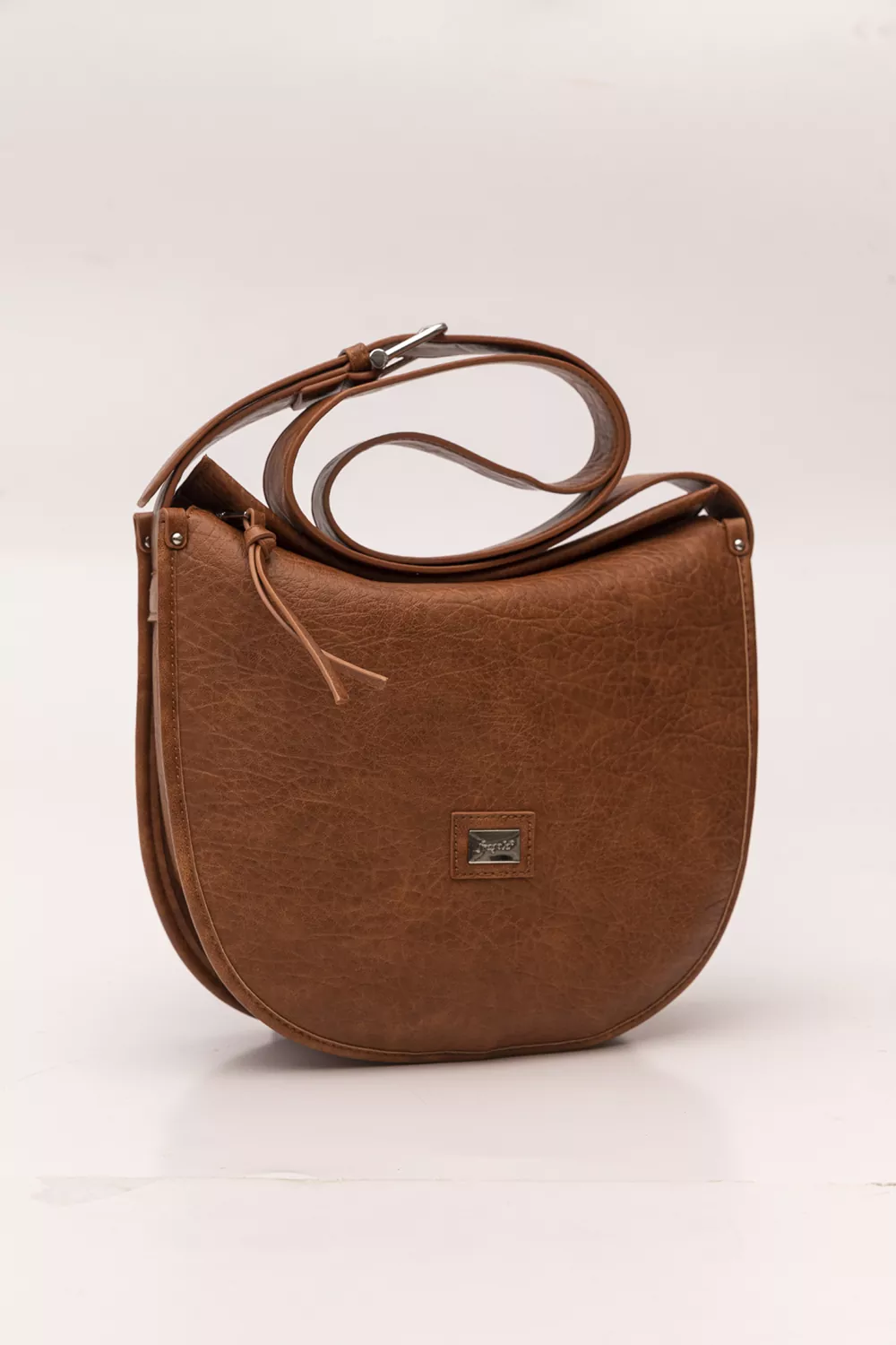 Μαλακή τσάντα ώμου με ανάγλυφη υφή