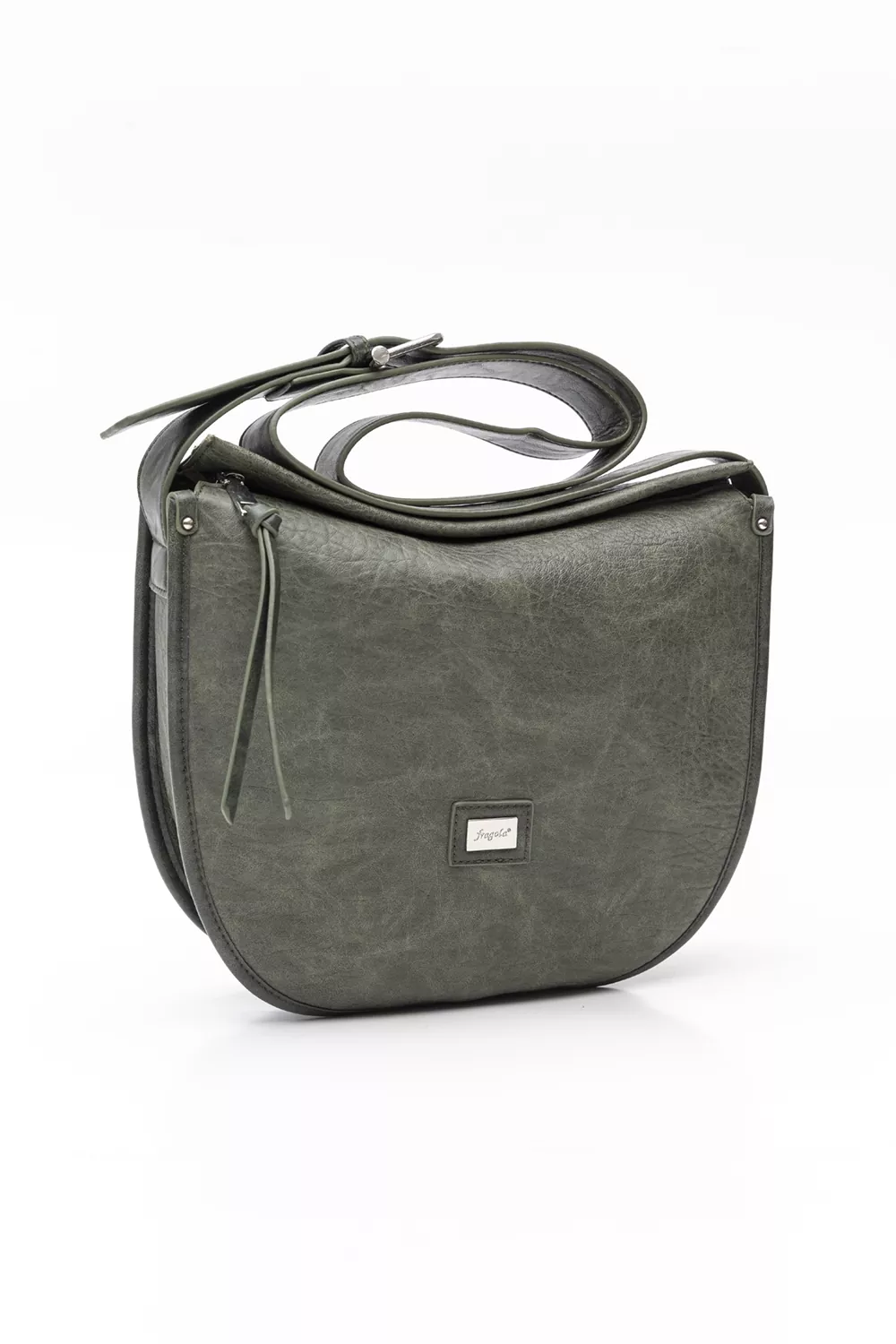 Μαλακή τσάντα ώμου με ανάγλυφη υφή