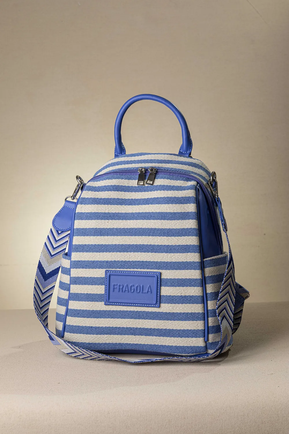 Πολυμορφικό backpack με ρίγες