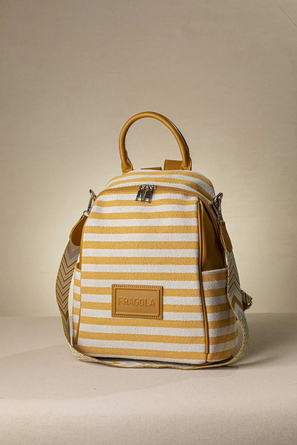 Πολυμορφικό backpack με ρίγες