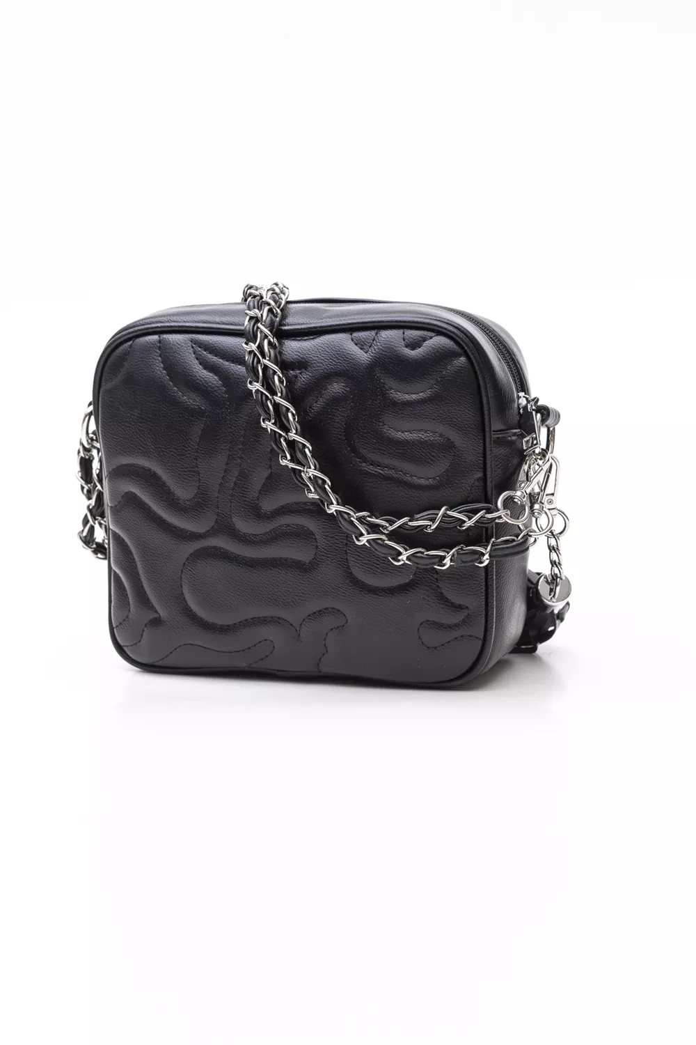 Τετράγωνη τσάντα με αλυσίδα και κυματοειδή γαζιά FH690