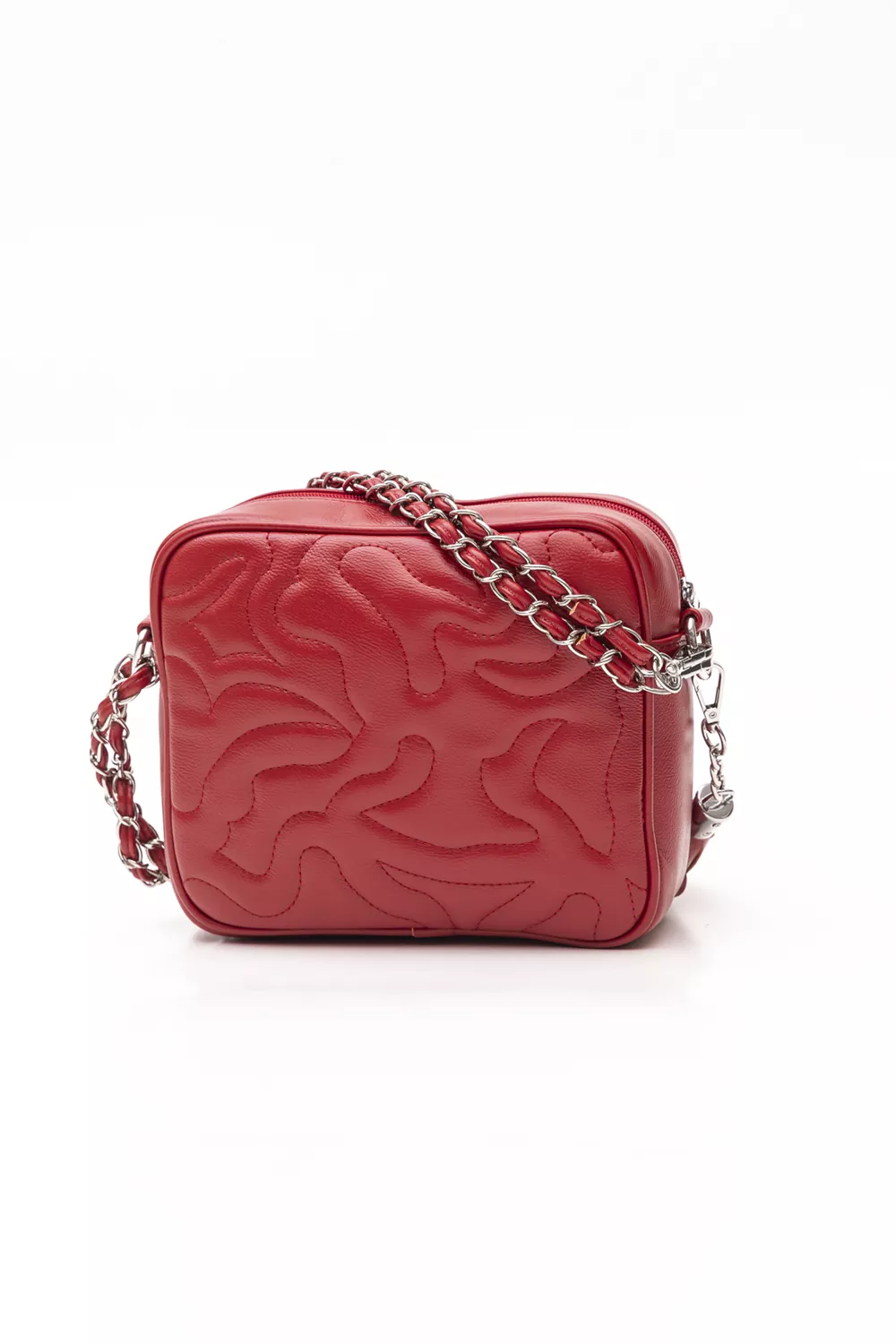 Τετράγωνη τσάντα με αλυσίδα και κυματοειδή γαζιά FH690