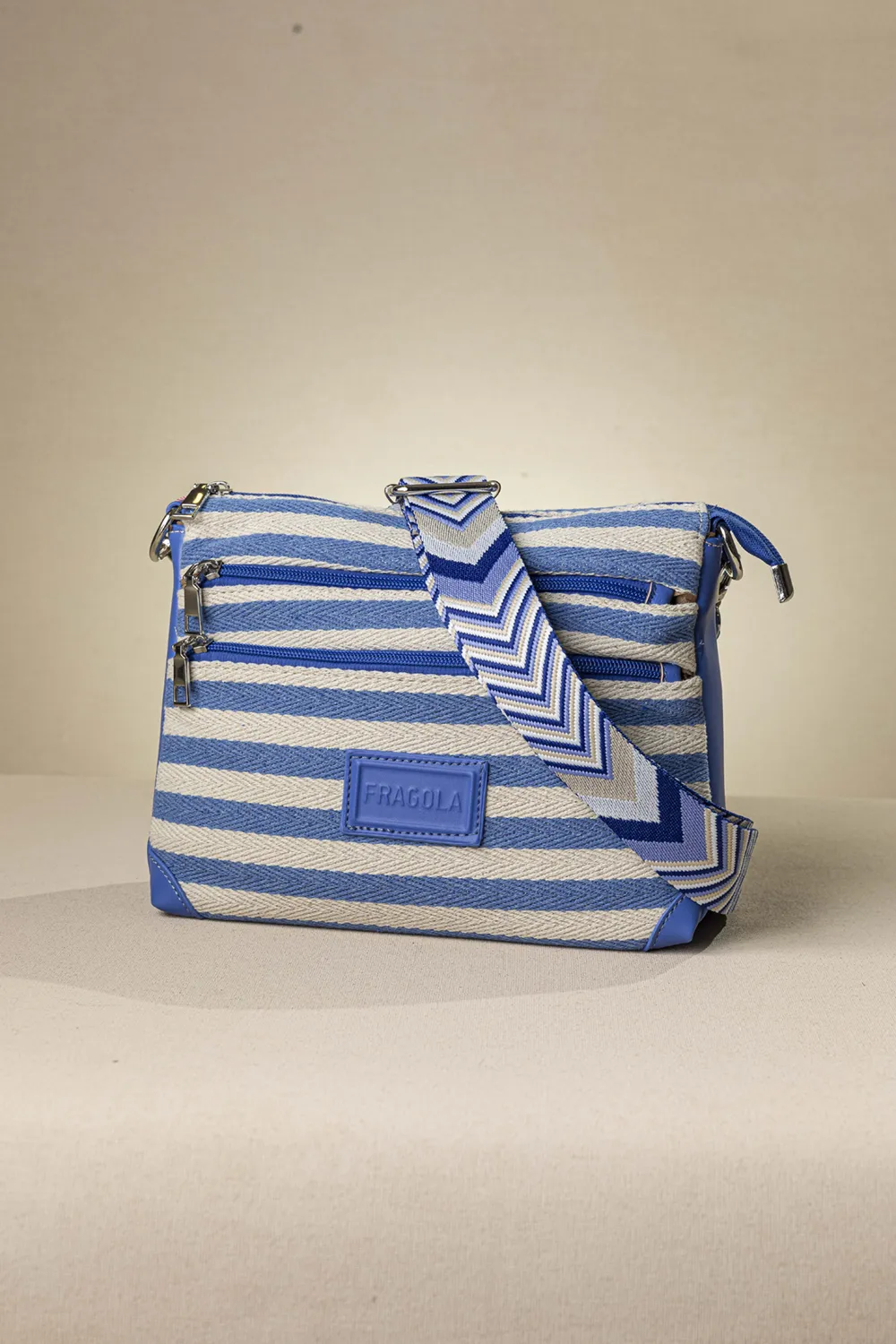 Πολυθέσια χιαστί τσάντα από καραβόπανο