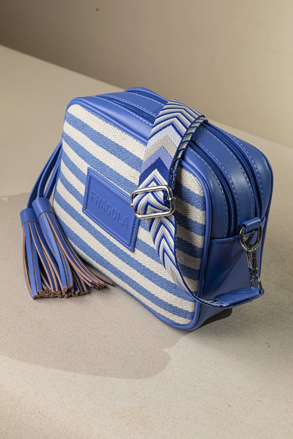 Χιαστί διθέσια τσάντα ώμου και χιαστί από καραβόπανο