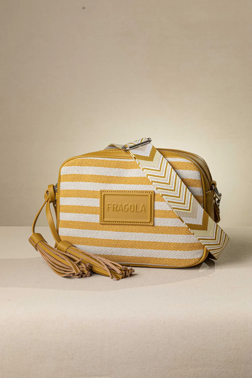 Χιαστί διθέσια τσάντα ώμου και χιαστί από καραβόπανο