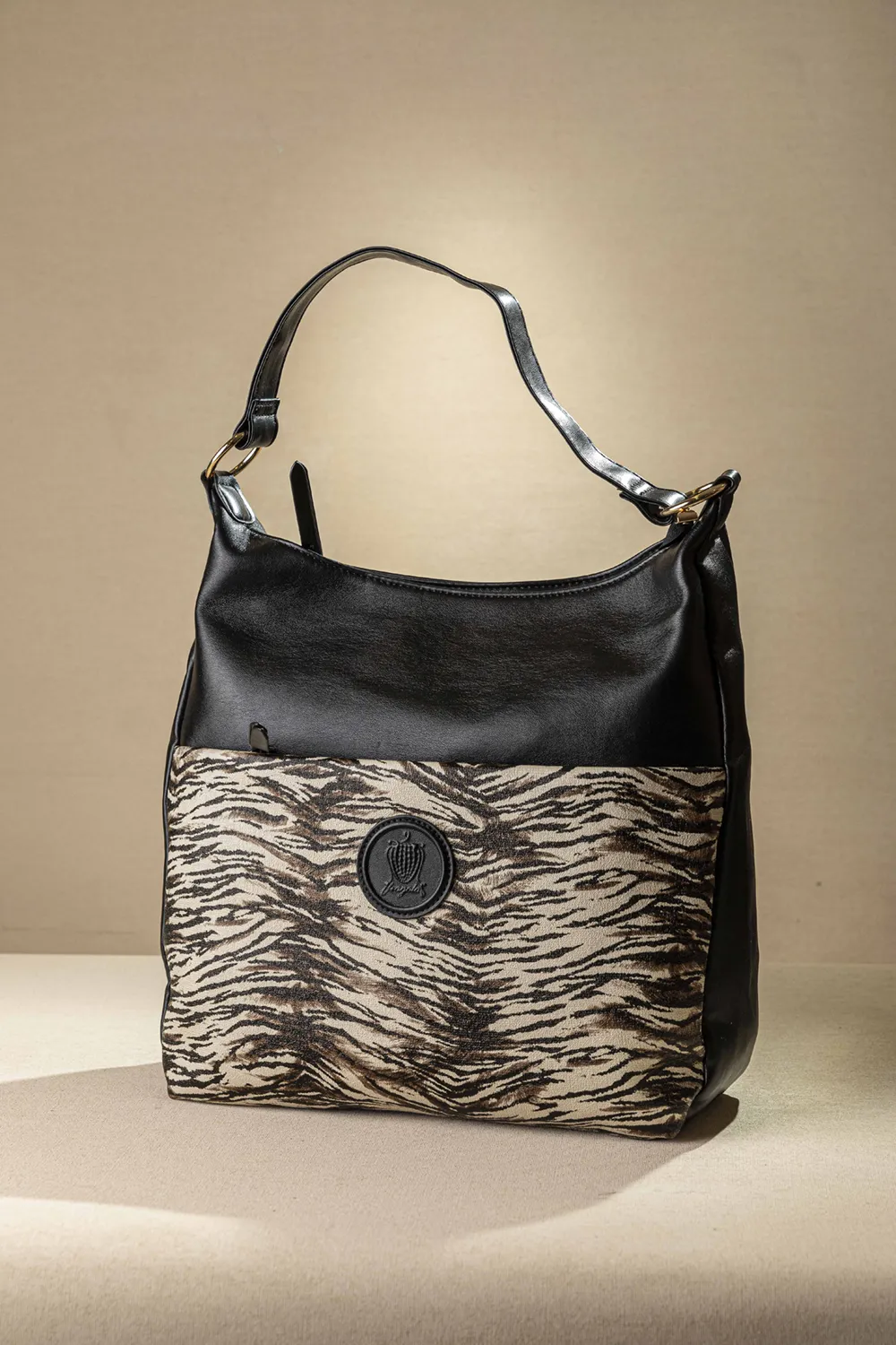 Shopping Bag με εξωτερική θήκη με φερμουάρ