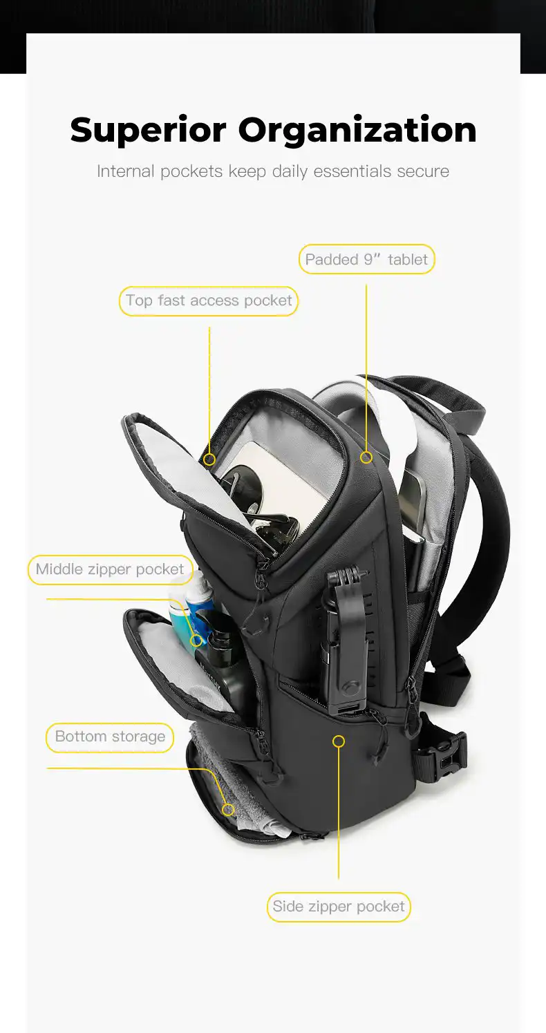 Τσαντάκι Στήθους Πλάτης Bange FW228 μαύρο