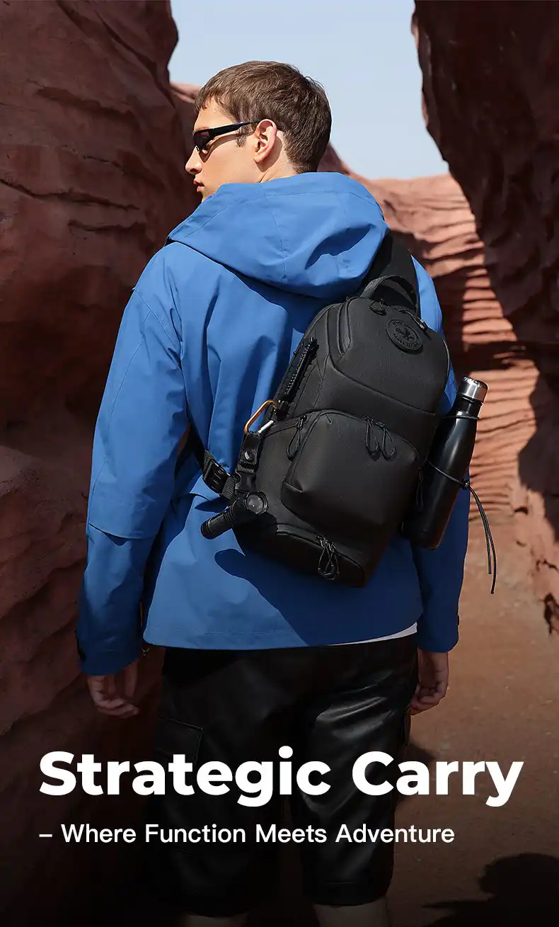 Τσαντάκι Στήθους Πλάτης Bange FW228 μαύρο