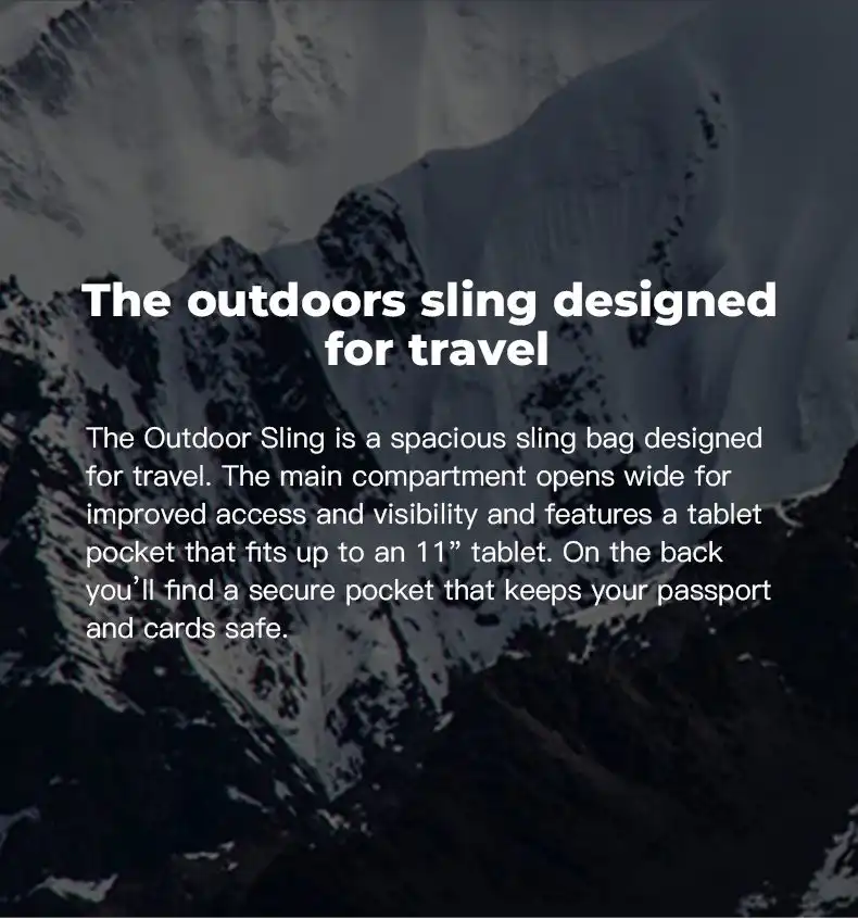 Outdoor Sling Bange FW232 μαύρο