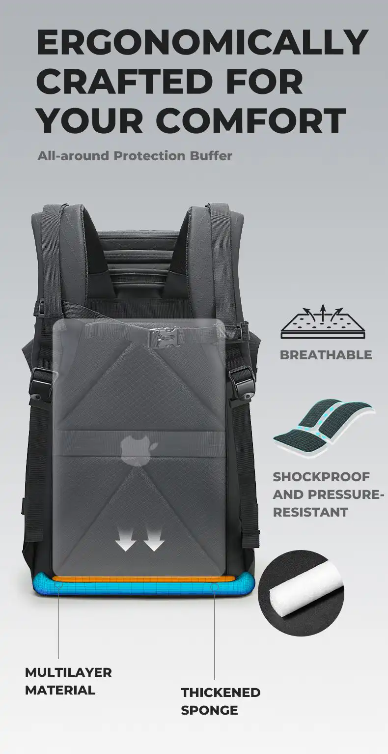 Σακίδιο Πολλαπλών Χρήσεων 30L 15,6” Bange FW226 μαύρο