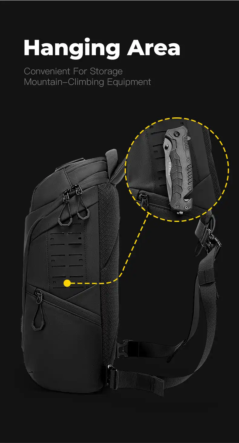 Τσαντάκι Στήθους Bange FW227 μαύρο